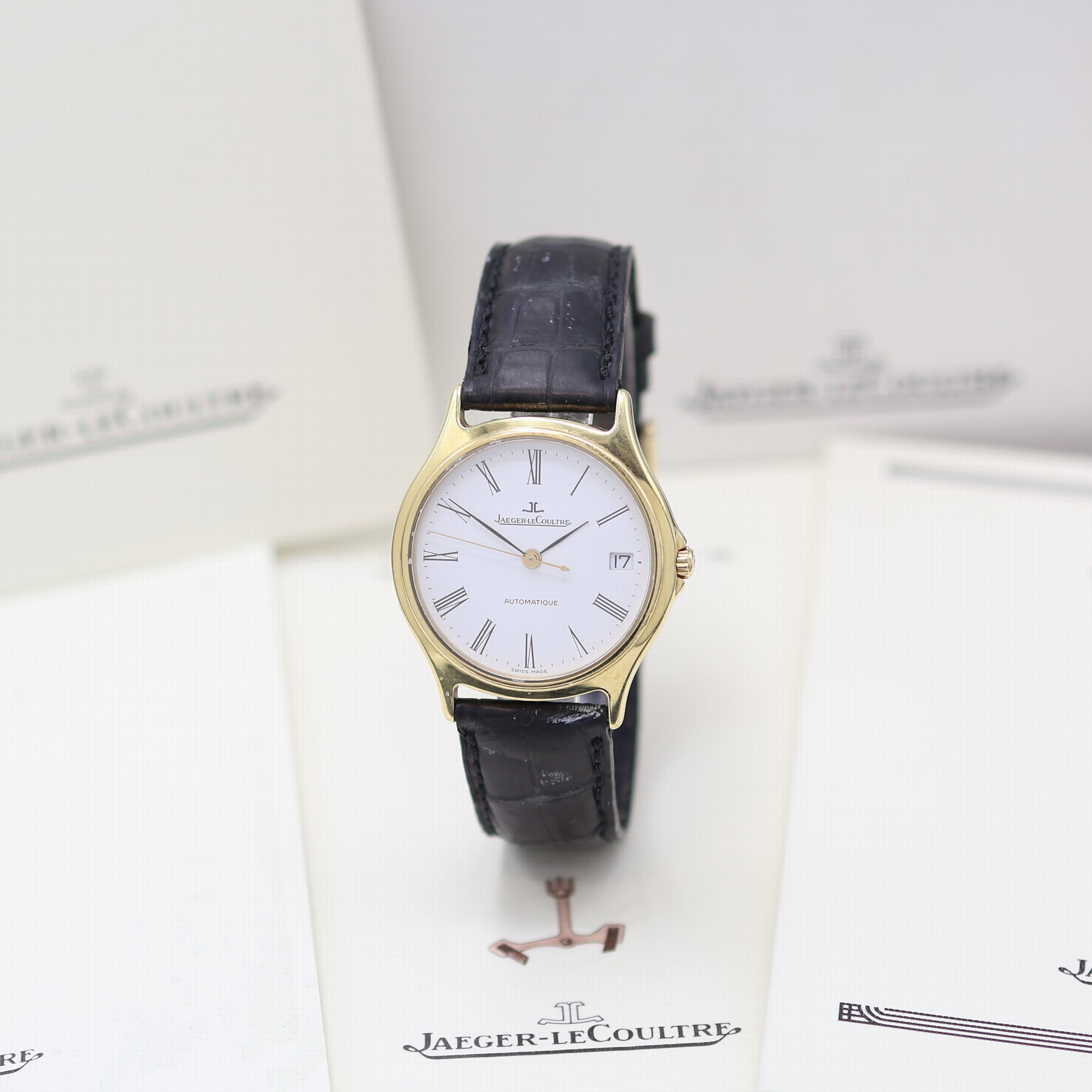 Image 27124543 - Jaeger-LeCoultre Heraion Armbanduhr in GG 750/000, Schweiz verk. lt. beil. Pap. 03/1994, ...