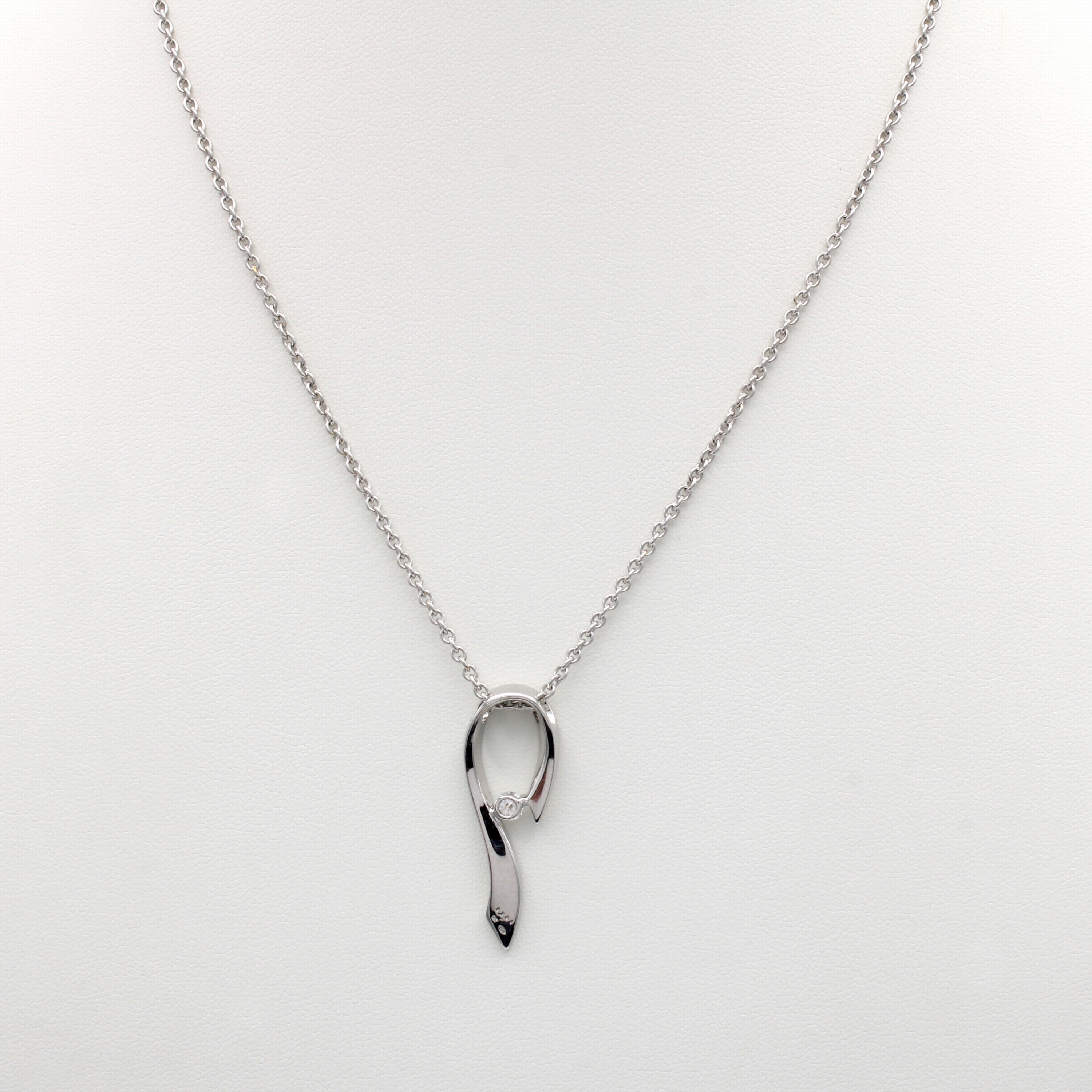Image 27124546 - Anhänger mit Brillanten an Kette, WG 585/000, Brillantsolitär u. Besatzbrill. zus. ca. ...
