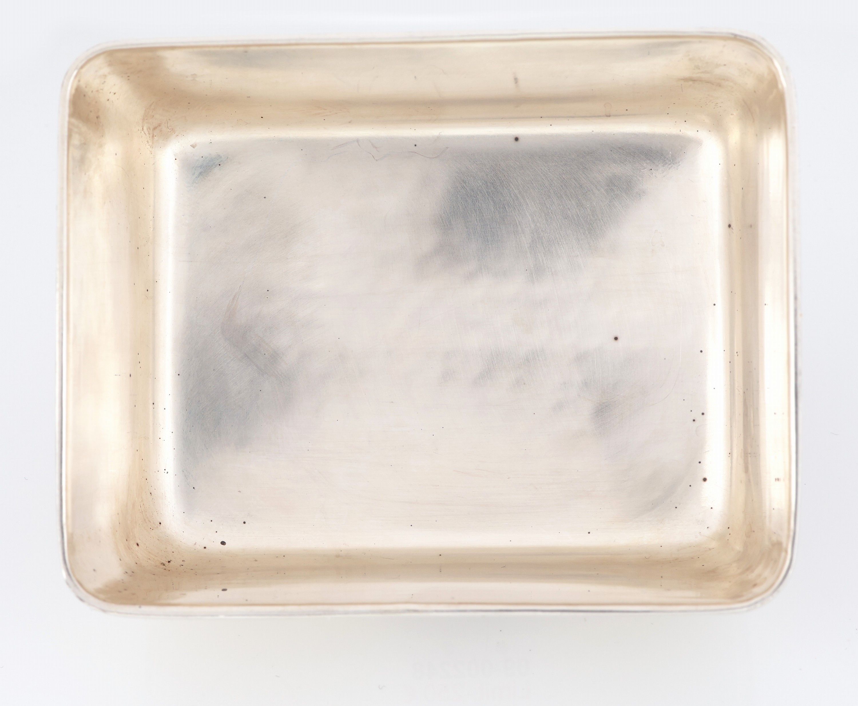 Detail b: Butterdose, deutsch, 1950er-60er Jahre, 925er Silber, schlichtes Design, ovales Tablett, Deckel mit schlichtem Knauf, ca. 17.5 x 11.5 cm, Gewicht ...