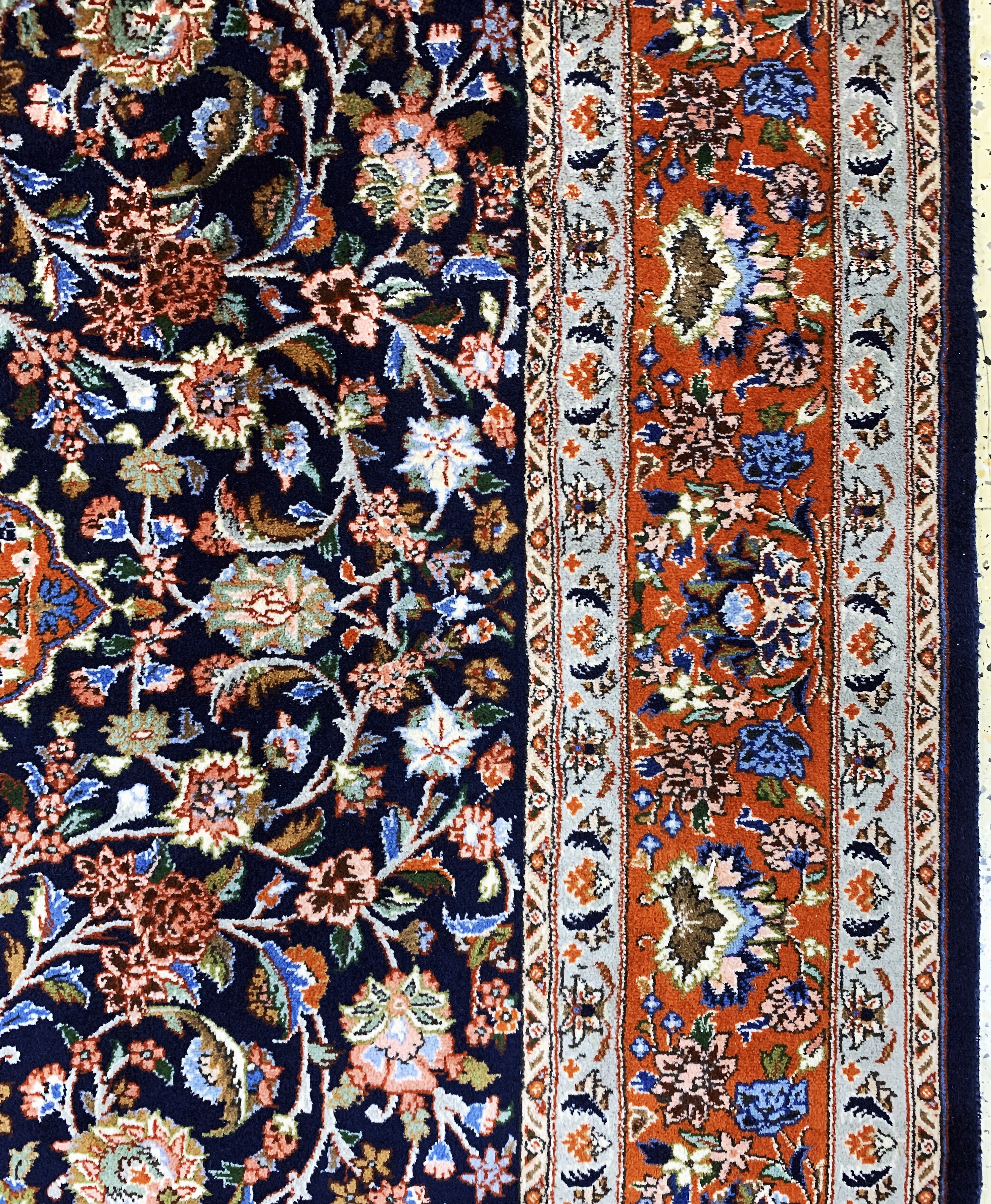Detail e: Yaza, Persien, Ende 20.Jhd, Wolle auf Baumwolle, ca. 305 x 202 cm, EHZ: 1-2