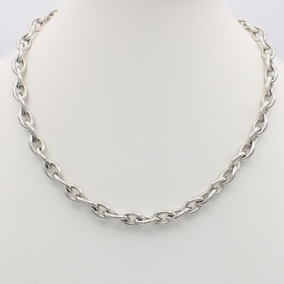 Image Kette, Platin 950/000, navettef. Glieder, Klappschließe, L. ca. 45 cm