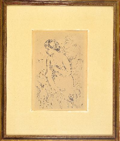 27124592k - Pierre Auguste Renoir, 1841 Limoges- 1919 Cagnes bei Nizza, Baigneuse debout, stehende ...