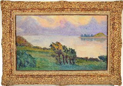 27124596k - Gabrielle Gruyere-Herbemont, 1875-1921, Aquarell, Landschaftsdarstellung, li. u. ...