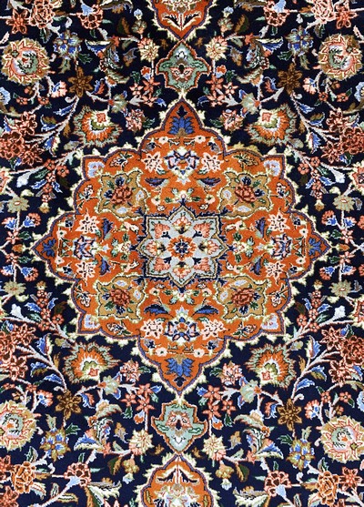 27124598d - Yazd, Persia, late 20th century, wool on cotton, approx. 305 x 202 cm, condition: 1-2. ...
