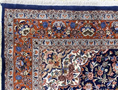 27124598g - Yazd, Persia, late 20th century, wool on cotton, approx. 305 x 202 cm, condition: 1-2. ...