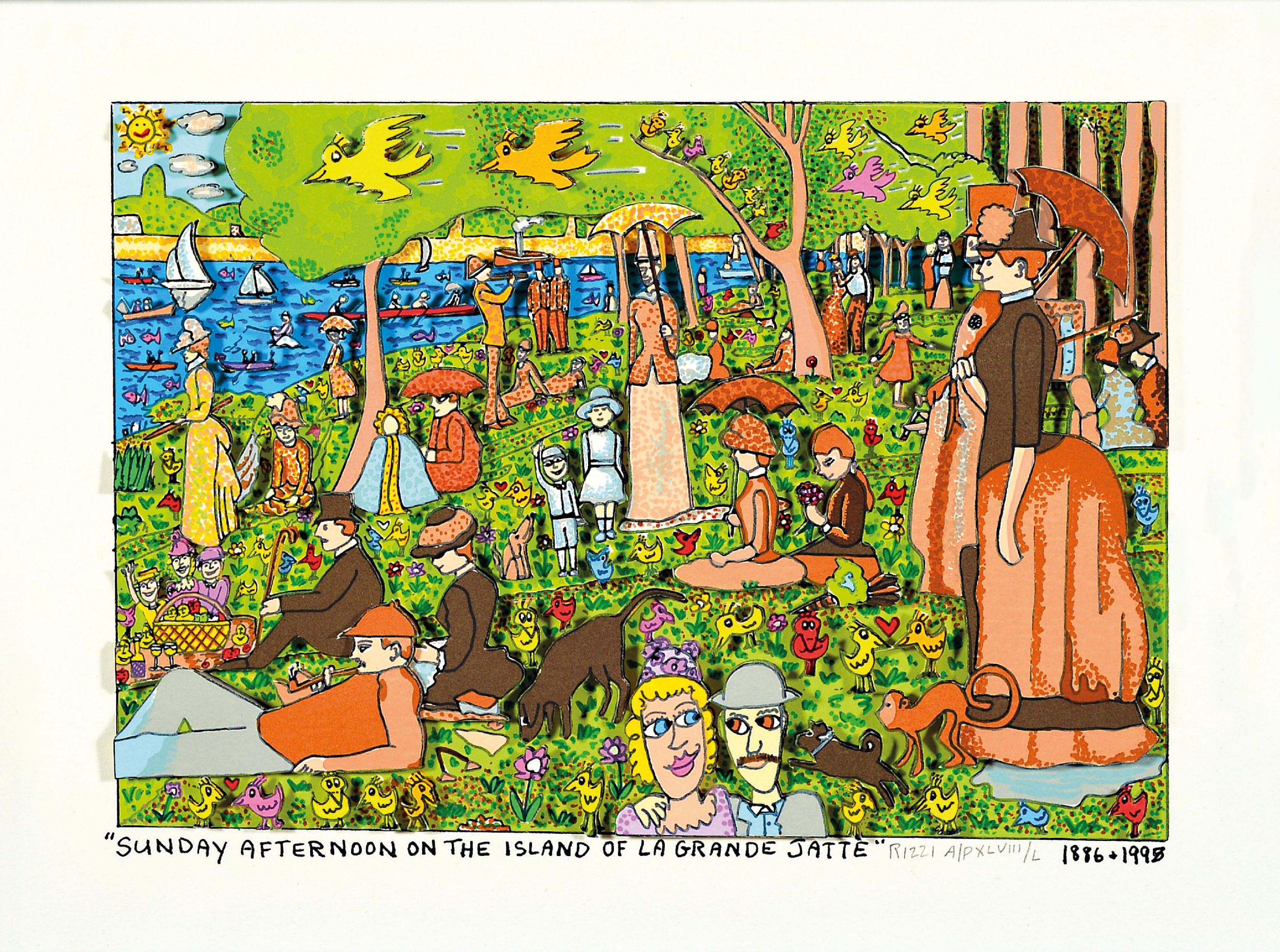 Image 27124699 - James Rizzi, 1950-2011, ´Sunday afternoon On The Island Of la Grande Jatte´, ...