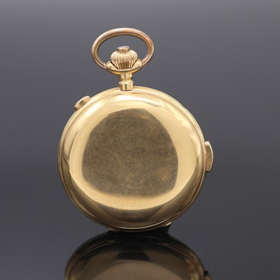 27124692a - Herrensavonette in GG 750/000 mit Schaltradchronograph und Minutenrepetition, Schweiz um ...
