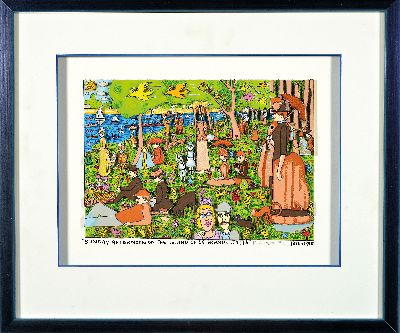 27124699k - James Rizzi, 1950-2011, ´Sunday afternoon On The Island Of la Grande Jatte´, ...