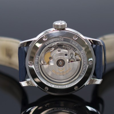 27124714e - MEISTERSINGER auf 50 Stück limitierte Einzeiger-Armbanduhr Sondermodell Die Zeit, ...