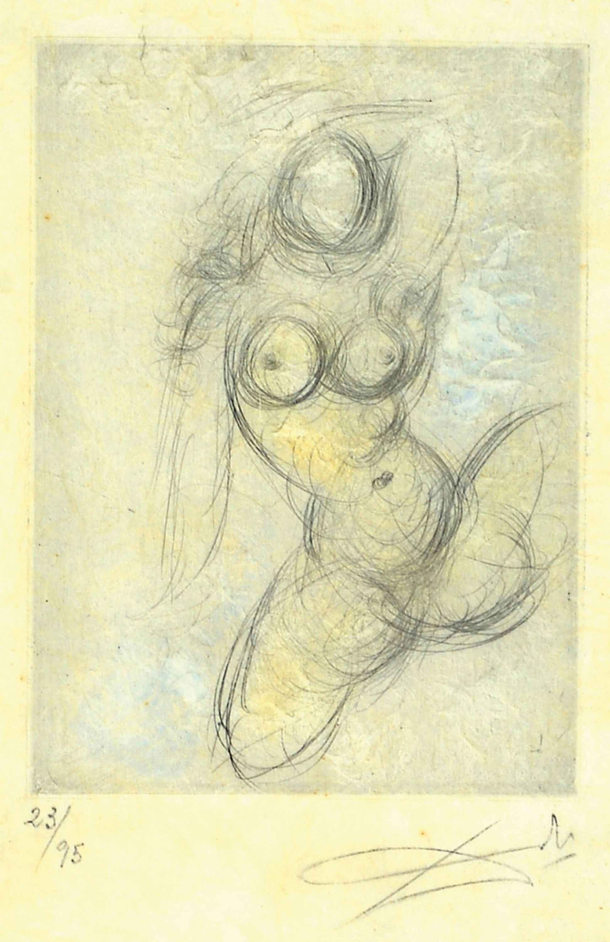 Image 27124987 - Salvador Dali, 1904-1989, Radierung, Vignatte aus Les amours de Cassandre, sign. und ...