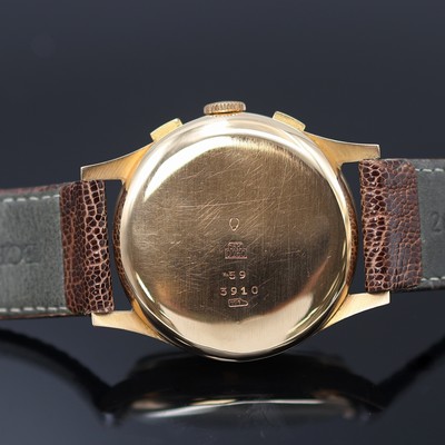 27124976d - CHRONOGRAPHE SUISSE Armbandchronograph in RG 750/000, Schweiz um 1950, Handaufzug, ...