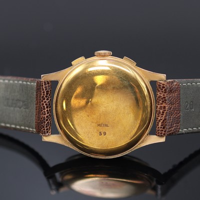 27124976e - CHRONOGRAPHE SUISSE Armbandchronograph in RG 750/000, Schweiz um 1950, Handaufzug, ...