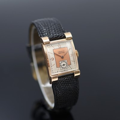 27124977a - GRUEN VERI-THIN Armbanduhr in RG 585/000 Referenz 530/430, Schweiz / USA im 1945, ...