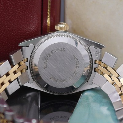 27124993e - ROLEX Oyster Perpetual Damenarmbanduhr Referenz 67193, Schweiz verk. lt. beil. Pap. ...
