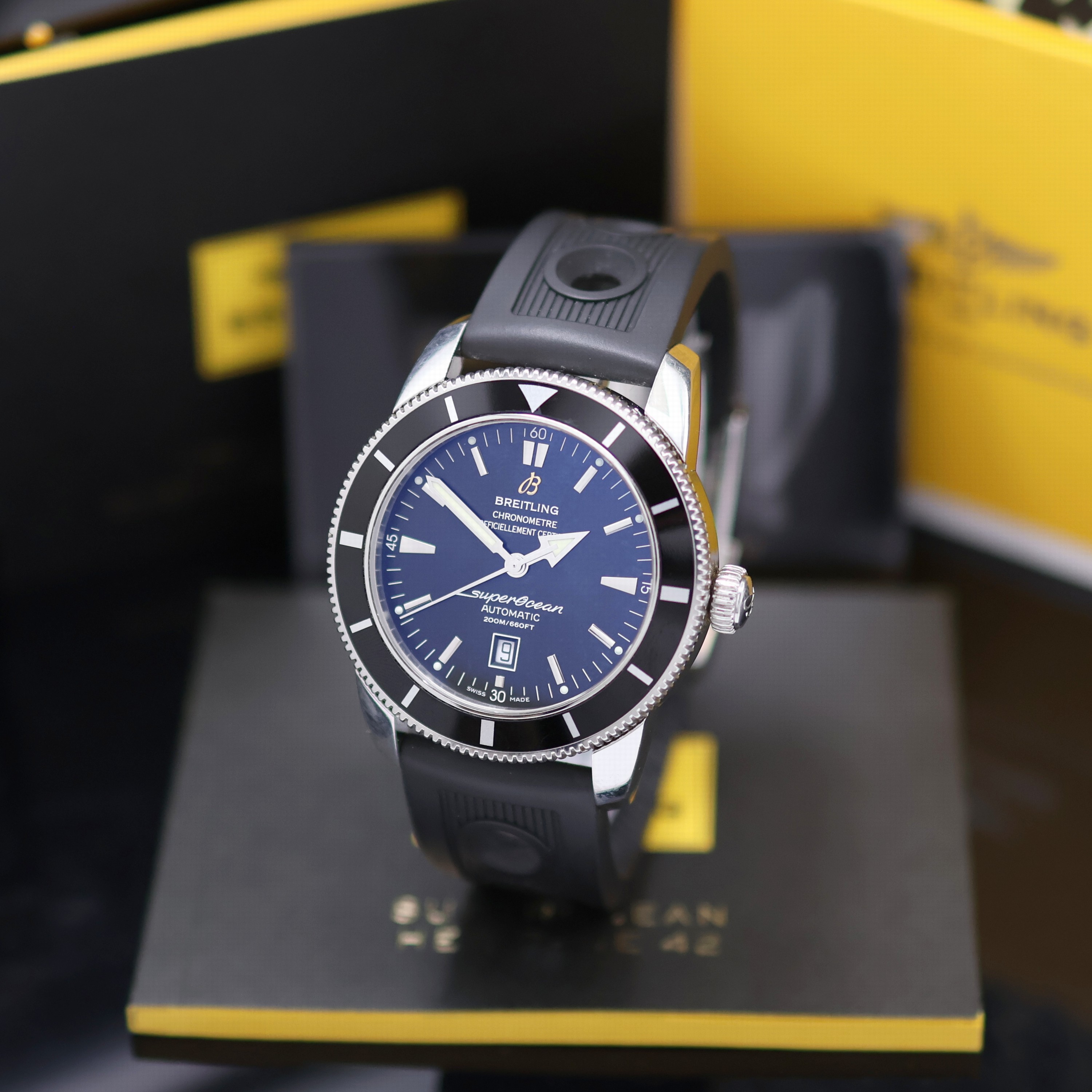 Image 27125012 - BREITLING Superocean Heritage 46 Chronometer Herrenarmbanduhr Referenz A17320, Schweiz ...