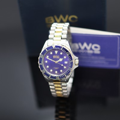 Image BWC gents wristwatch in steel/gold plated, Switzerland sold according to warranty in ...