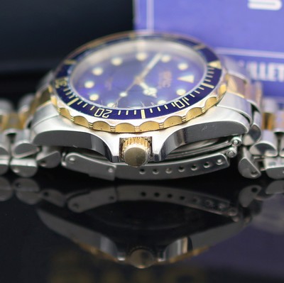 27125010d - BWC Herrenarmbanduhr in Stahl/vergoldet, Schweiz verk. lt. beil. Garantie 08/1997, ...