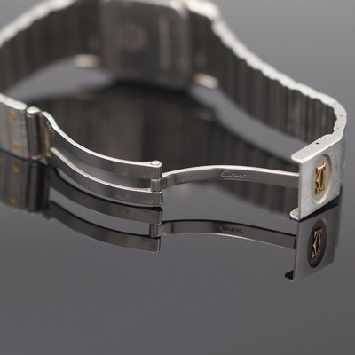 27125024e - CARTIER Armbanduhr Santos Galbee Referenz 187901, Schweiz um 1995, quarz, Edelstahl/Gold ...