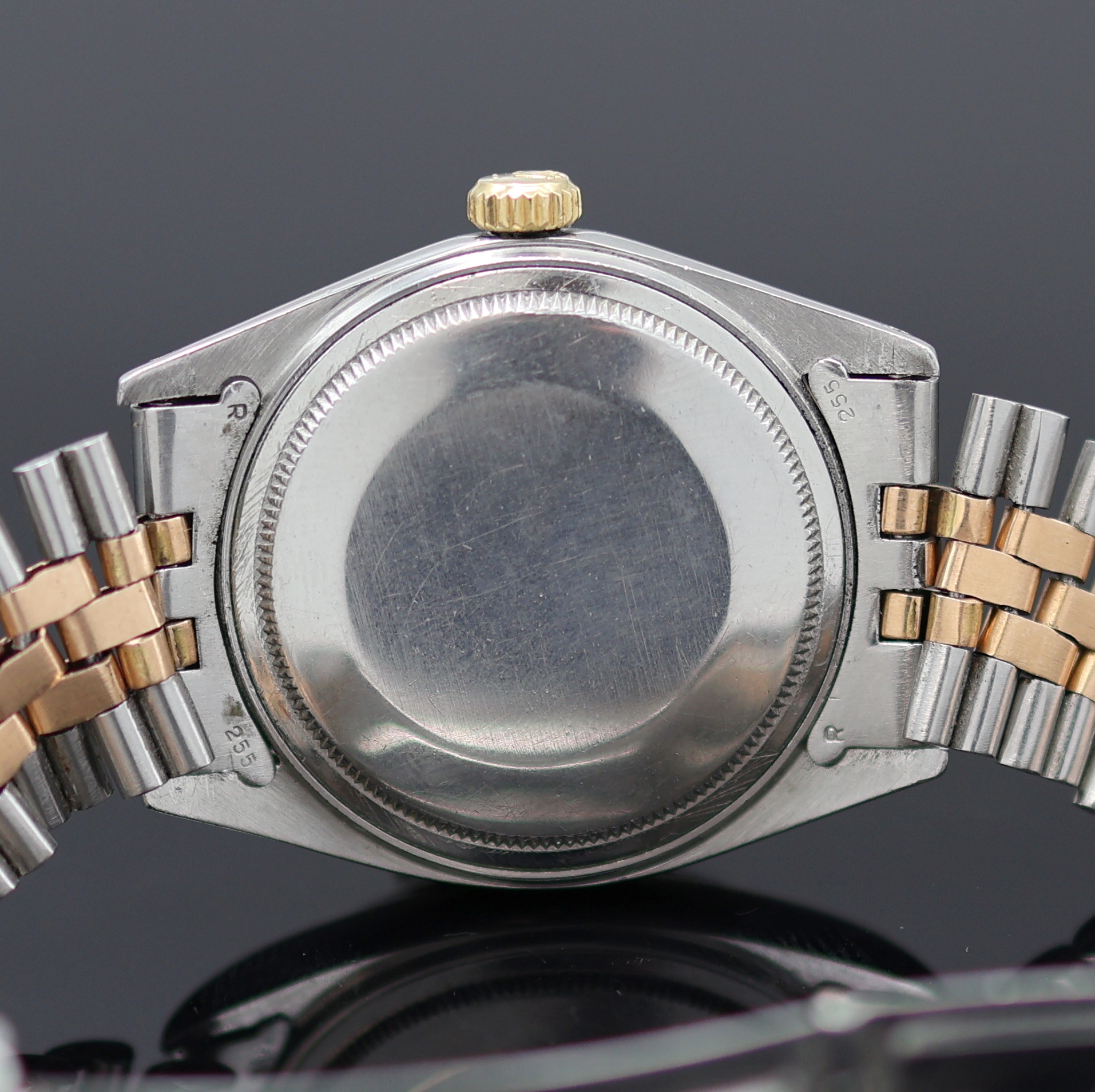 Detail f: ROLEX Oyster Perpetual Datejust Armbanduhr Referenz 1601, Schweiz um 1970, Automatik, Chronometer der Superlative in Stahl/Rosegold inkl. Jubileeband ...