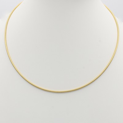 Image Omegahalsreif, GG 585/000, Karabinerschl., B. ca. 2 mm, L. ca. 42 cm