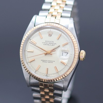 27125329a - ROLEX Oyster Perpetual Datejust Armbanduhr Referenz 1601, Schweiz um 1970, Automatik, ...