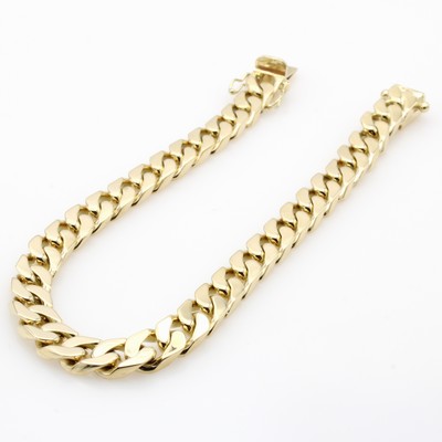 27125386a - Panzerarmband, GG 585/000, Kastenschl. m. Sicherheitsachten, B. ca. 7 mm, L. ca. 21 cm