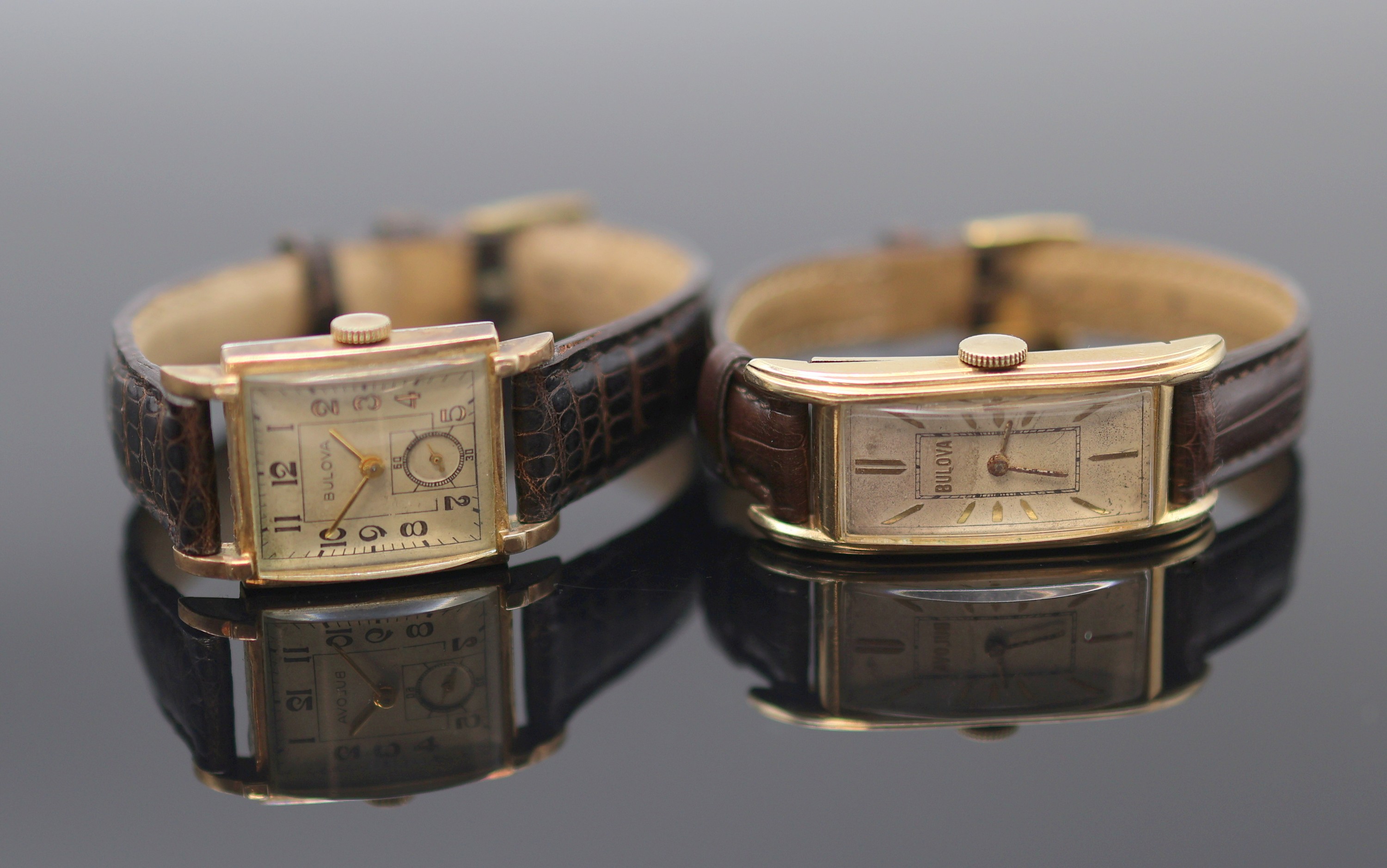 Image 27125446 - BULOVA 2 Armbanduhren, Schweiz/USA 1940er Jahre, Handaufzug, 10k Gold filled, 1x ...