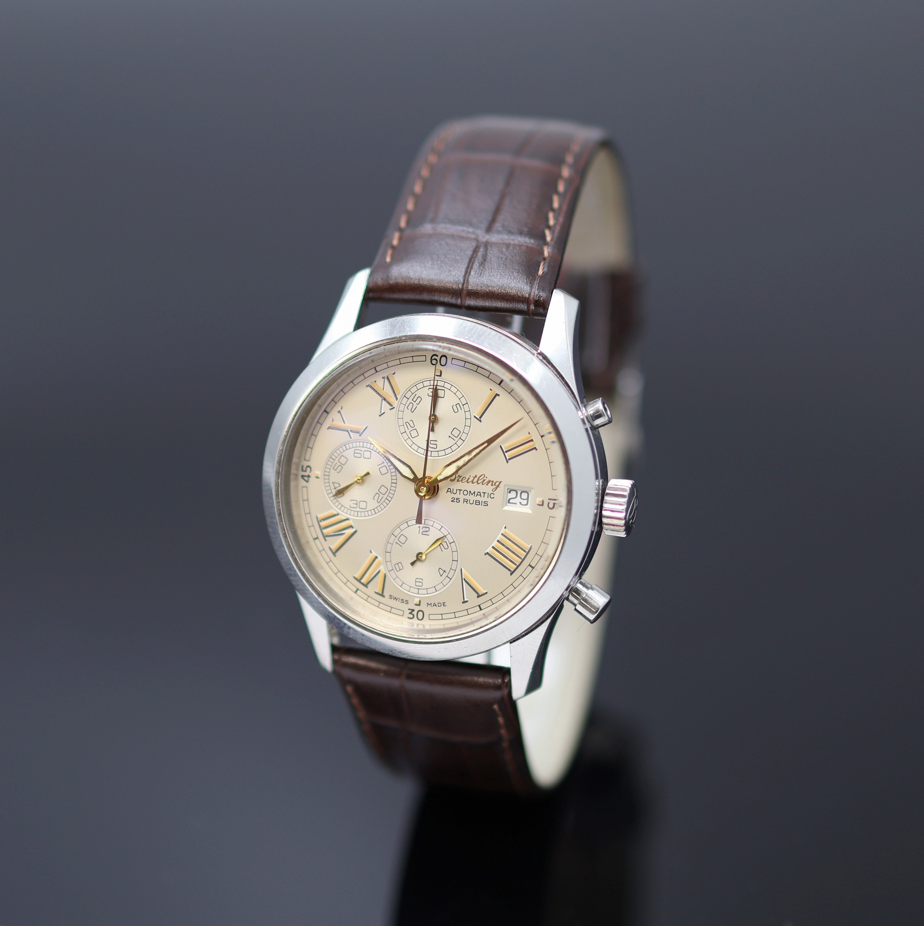 Image 27125459 - BREITLING Grand Premier Armbandchronograph Referenz A13024.1, Schweiz um 1995, ...