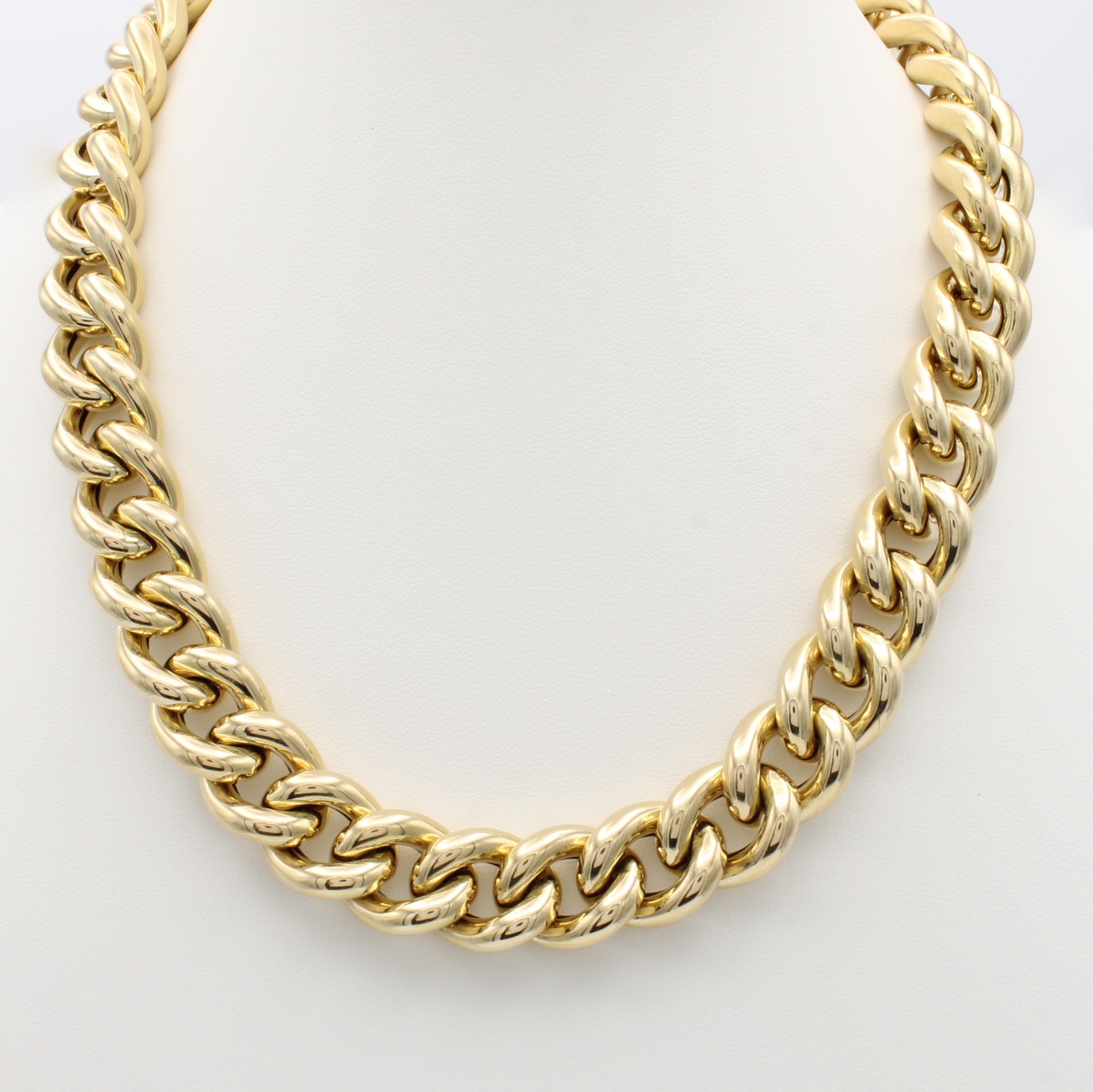 Image 27125470 - Rundpanzercollier, GG/WG 585/000, große Federringschl. in WG, B. ca. 15 mm, L. ca. 45 cm