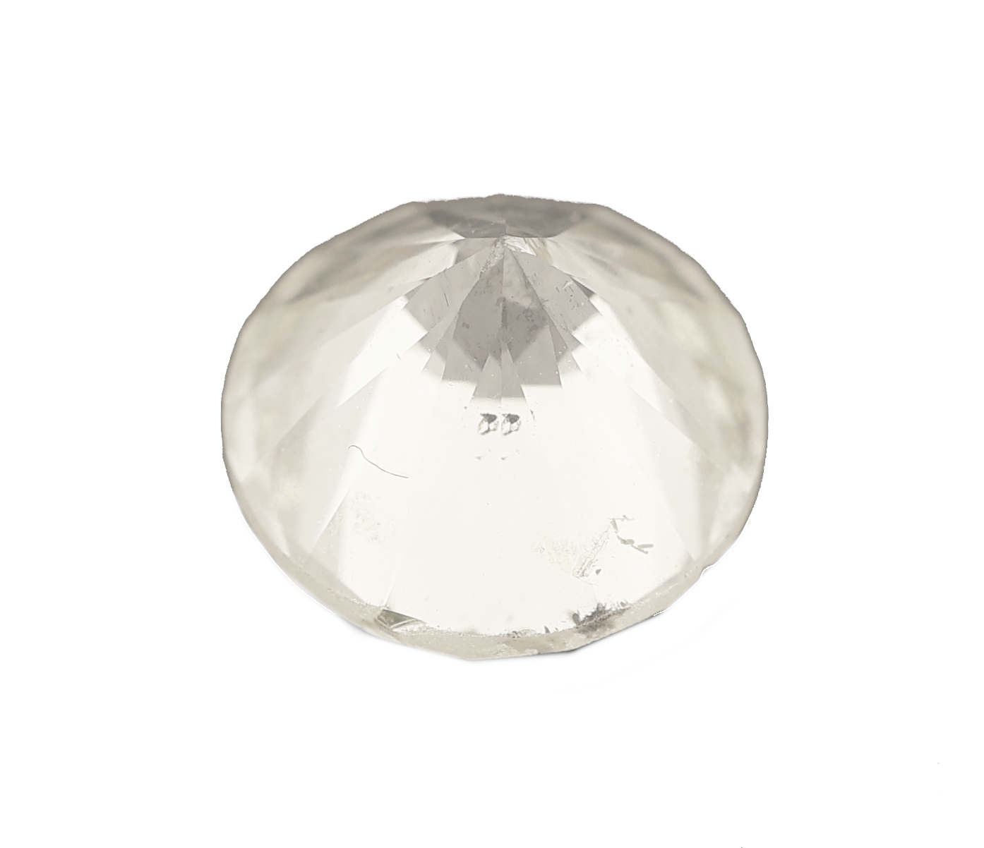 Detail a: Loser Brillant ca. 2.30 ct Fancy Yellow/p1, min. Ausbruch an Spitze