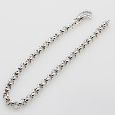 27125405a - Erbsarmband, WG 585/000, Karabinerschl., B. ca. 3.5 mm, L. ca. 19 cm