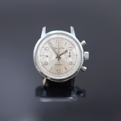 Image MARCEL ET CIE chromed chronograph with calibre Valjoux 7733, Switzerland around 1970, ...