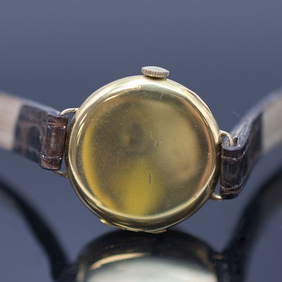 27125451d - LONGINES frühe Damenarmbanduhr in GG 750/000, Schweiz um 1920, Handaufzug, dell. ...