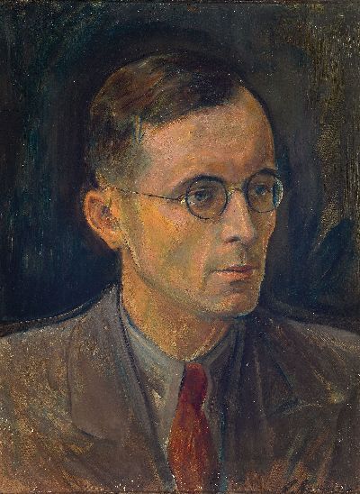 Image Adolf Kessler, 1890 Godramstein-1974 Landau, portrait of a young man with glasses, ...