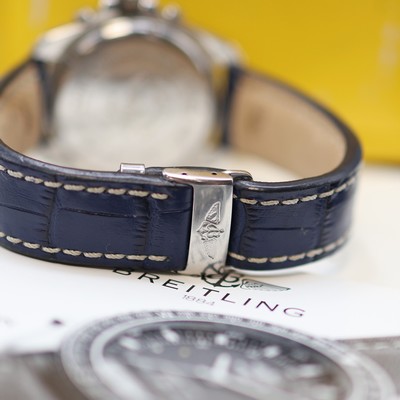 27125476d - BREITLING Pluton Multifunktions-Armbanduhr Referenz A51038, quarz, Boden und Krone ...