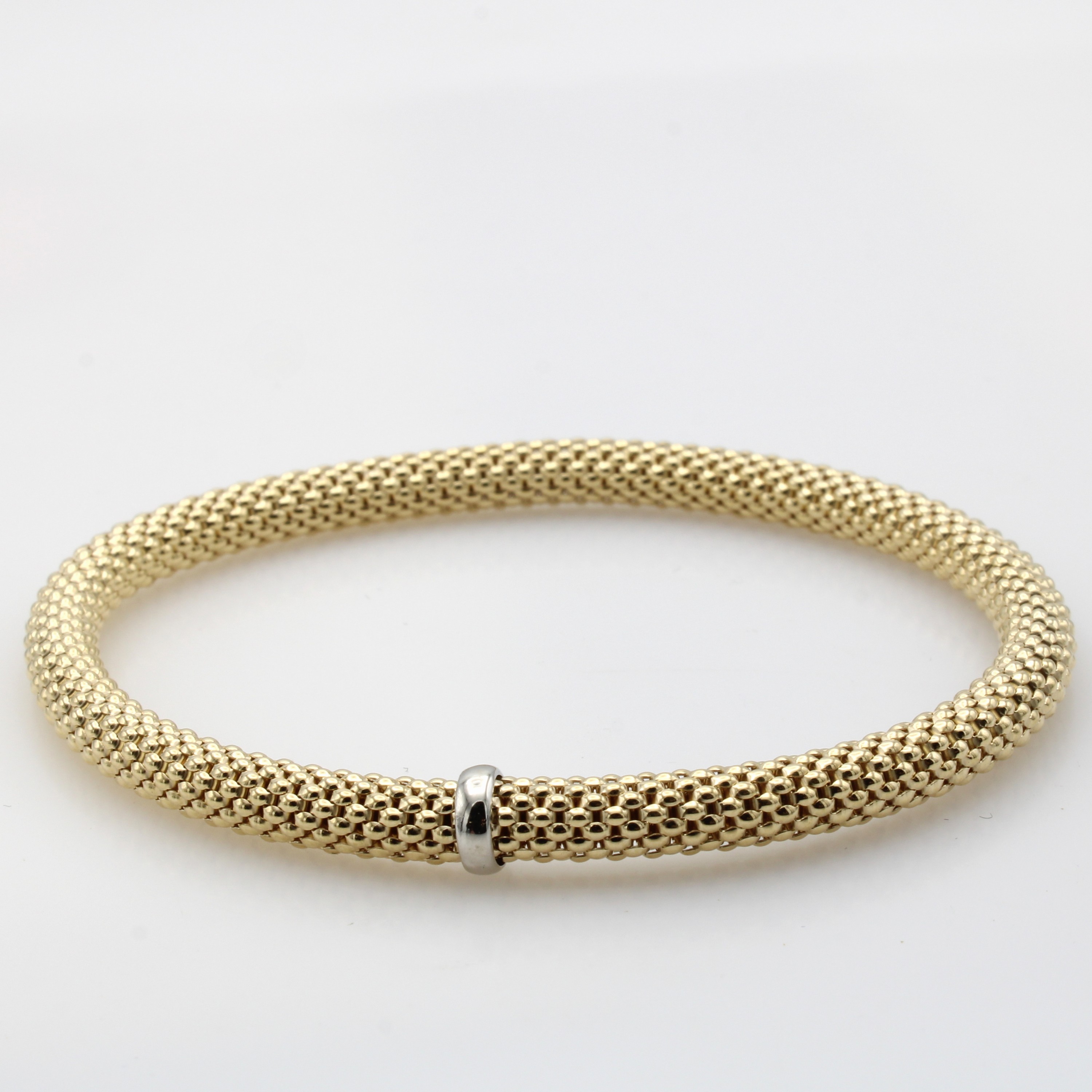 Image 27125522 - Flexibles Armband, GG 585/000, im Himbeermuster, D. ca. 5.5 cm