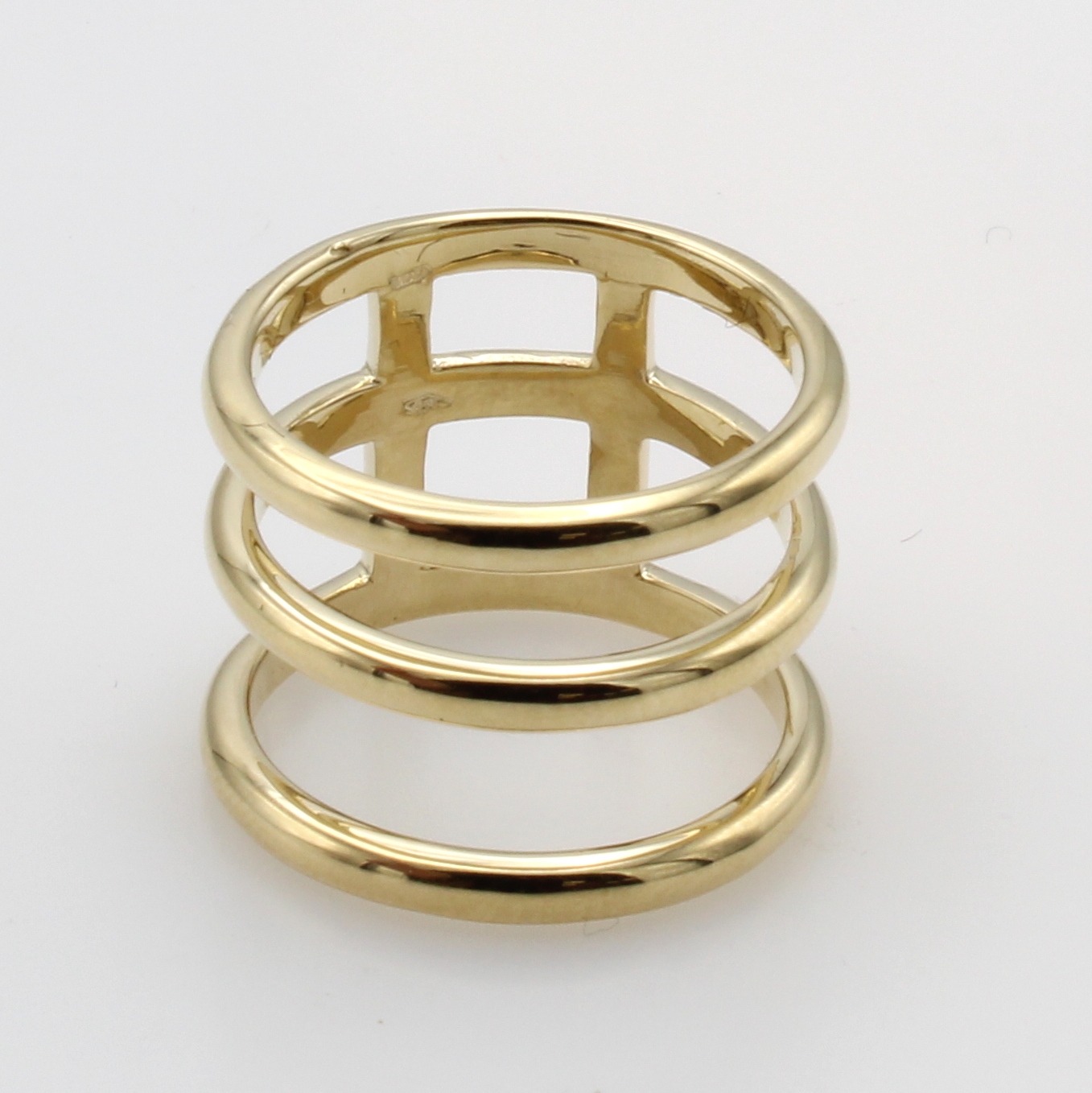 Image 27125548 - Ring, GG 585/000, 3-rhg. Optik, RW ca. 54