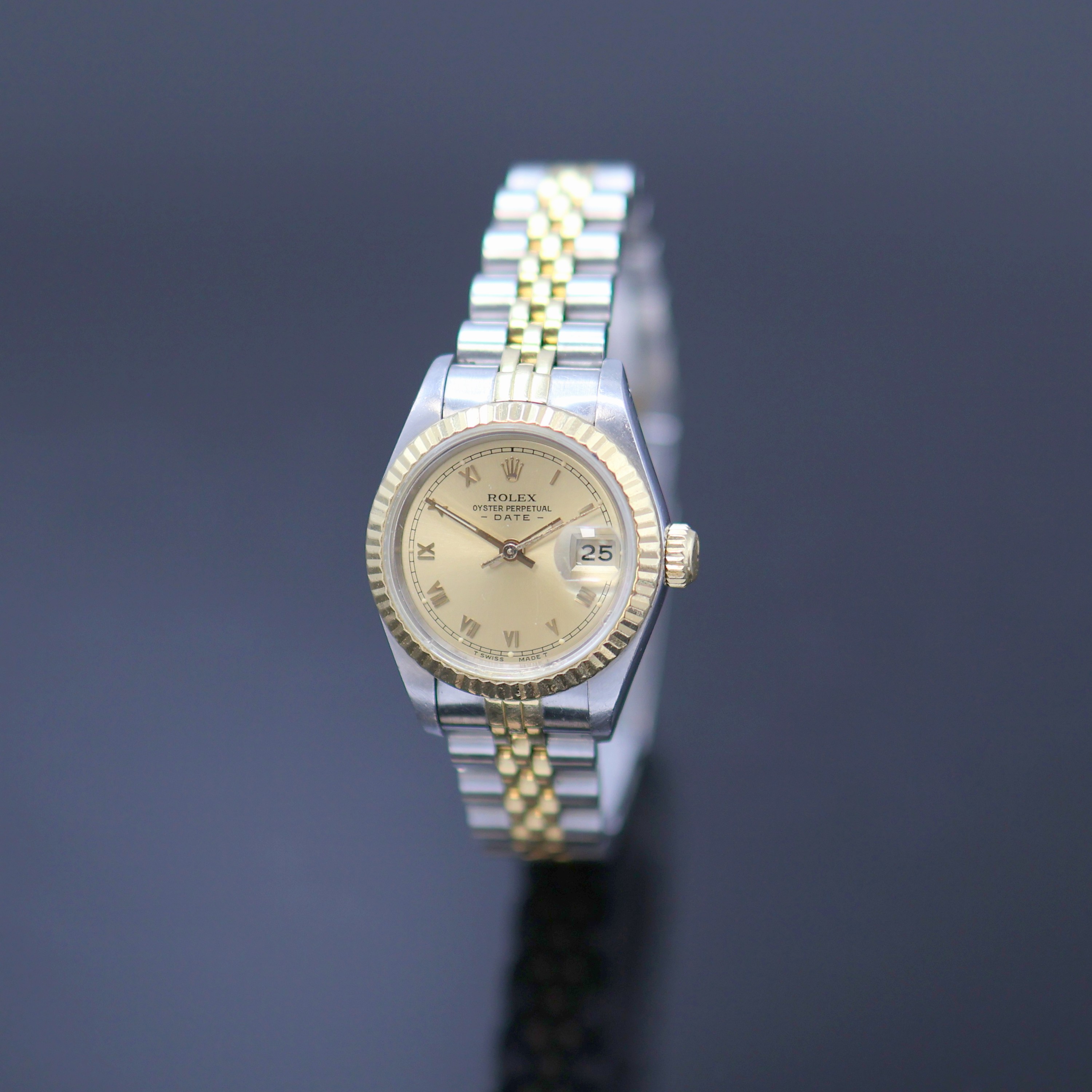 Image 27125555 - ROLEX Damenarmbanduhr Oyster Perpetual Date Referenz 69173, Automatik, Schweiz um 1986, ...