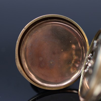 27125505e - WUILLEUMIER-ROBERT & FILS offene Herrentaschenuhr in RoseG 585/000, Schweiz um 1900, ...