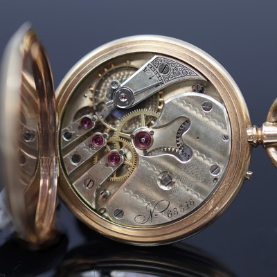 27125505f - WUILLEUMIER-ROBERT & FILS offene Herrentaschenuhr in RoseG 585/000, Schweiz um 1900, ...