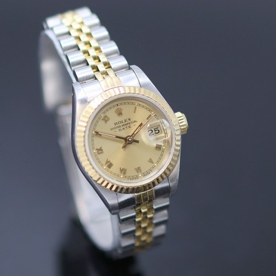 27125555b - ROLEX Damenarmbanduhr Oyster Perpetual Date Referenz 69173, Automatik, Schweiz um 1986, ...