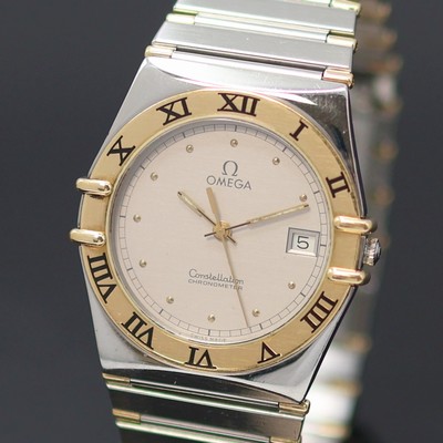27125556a - OMEGA Herrenarmbanduhr Constellation Referenz 396.1070 / 396.1080, Schweiz um 1990, ...