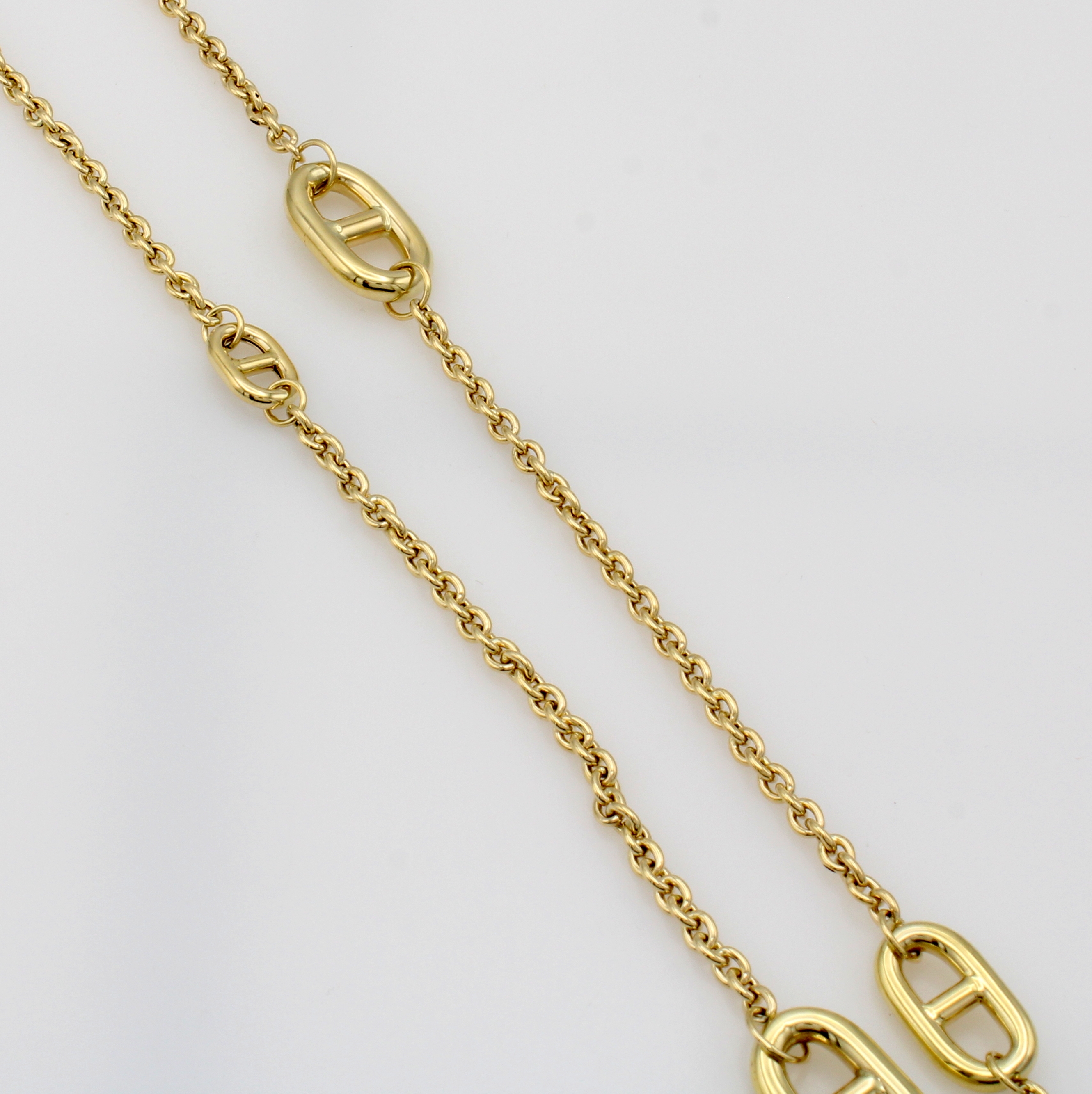 Image 27125665 - Lange Kette mit Stäbchenpanzer Zwischenteilen, GG 585/000, Karabinerschl., L. ca. 90 cm