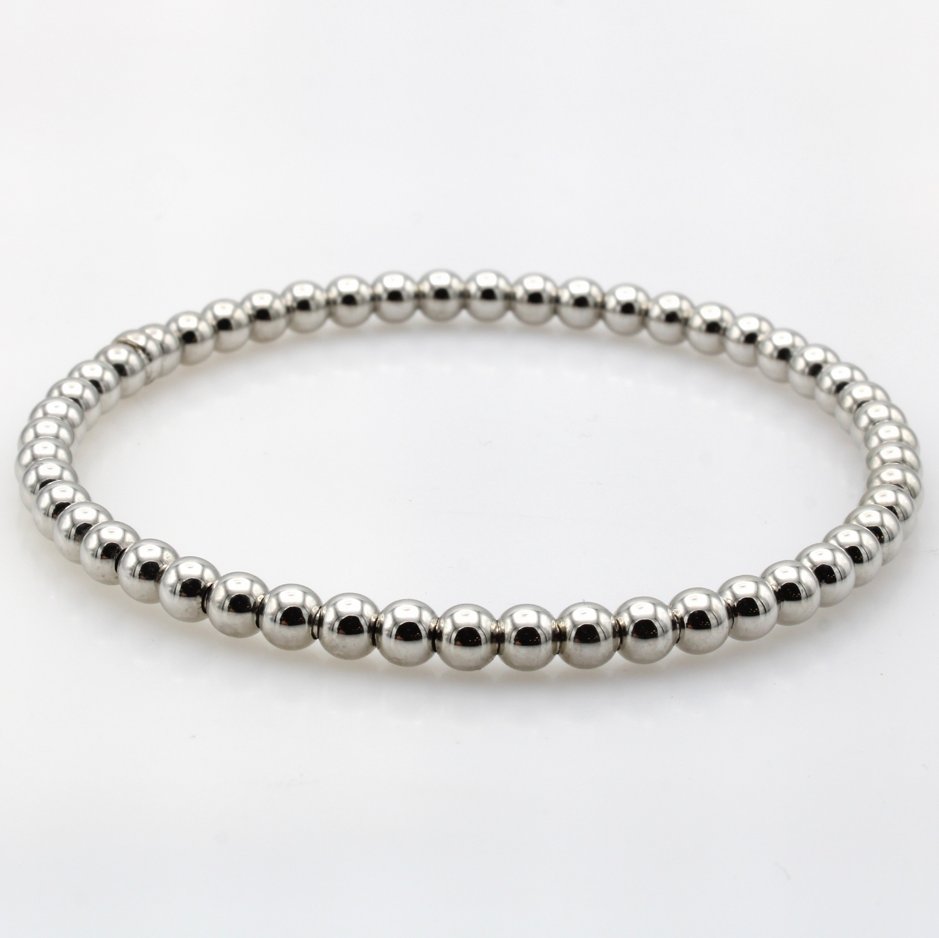 Image 27125676 - Flexibles Kugelarmband, WG 585/000, Kugeld. ca. 4 mm, D. ca. 5.5 cm