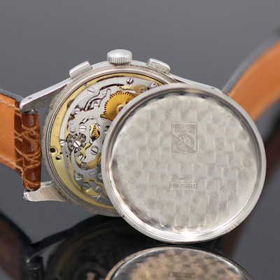 27125668f - UNIVERSAL GENEVE Uni-Compax Schaltradchronograph in Edelstahl Referenz 22431, Schweiz ...
