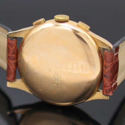 27125669d - CHRONOGRAPHE SUISSE / BRITIX Schaltradchronograph in RG 750/000, Handaufzug, Schweiz um ...