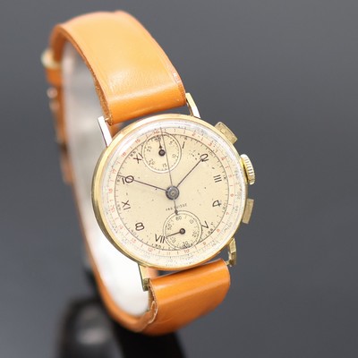 27125671b - Schaltradchronograph Kaliber Venus 170 in GG 750/000, Schweiz um 1945, Handaufzug, ...