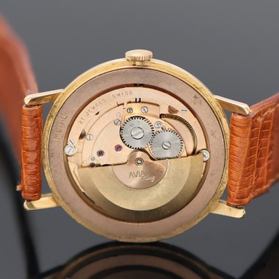 27125673e - AVIA King Armbanduhr in RG 750/000, Automatik, Schweiz um 1950, 2-teil. Geh., Boden ...