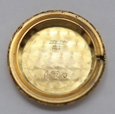 27125674h - ZENITH Herrenarmbanduhr in GG 750/000, Schweiz um 1968, Automatik,2-teil. Geh., Boden ...