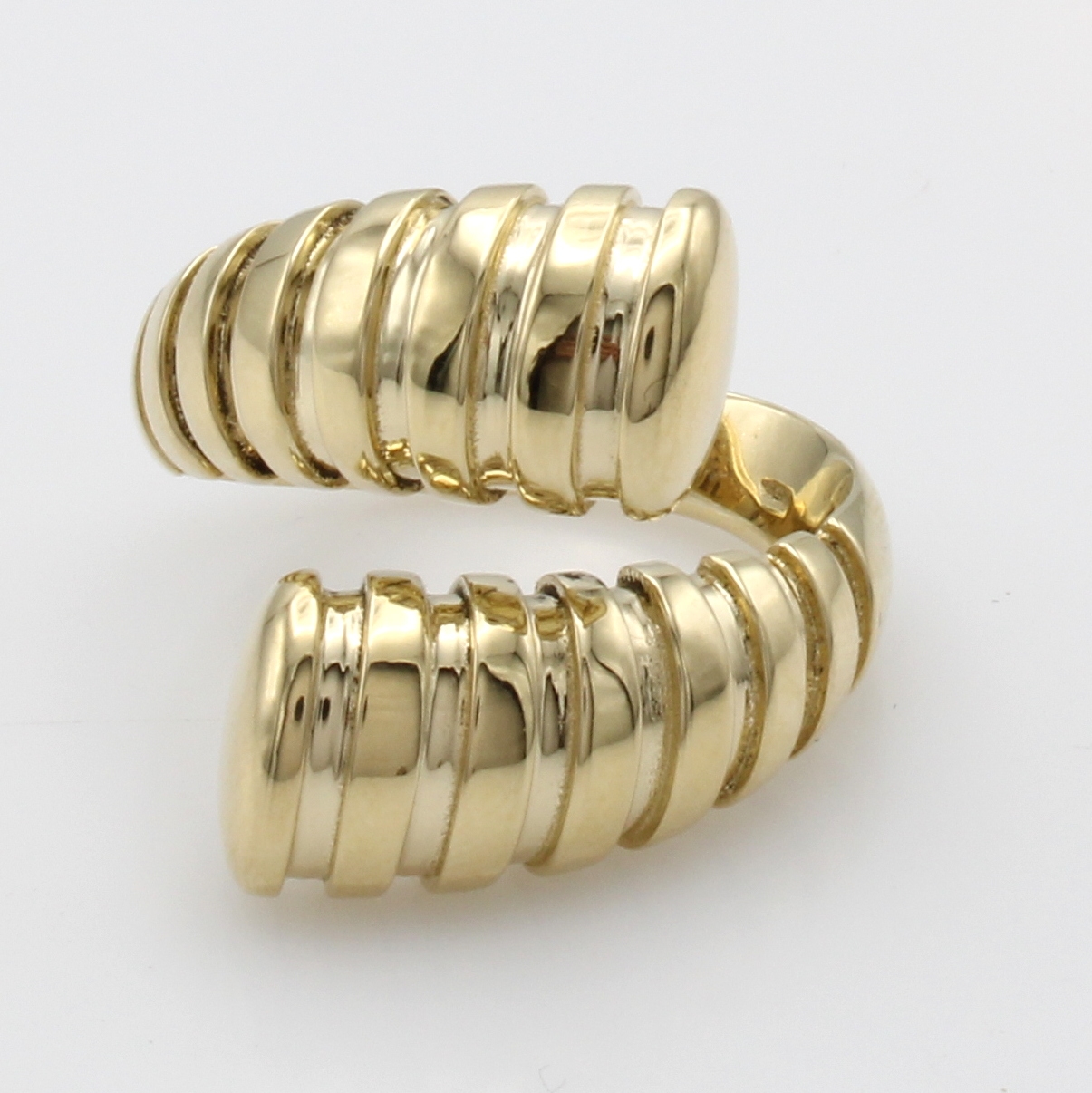 Image 27125724 - Ring, GG 585/000, gerilltes Design, offen gearbeitet, RW ca. 58